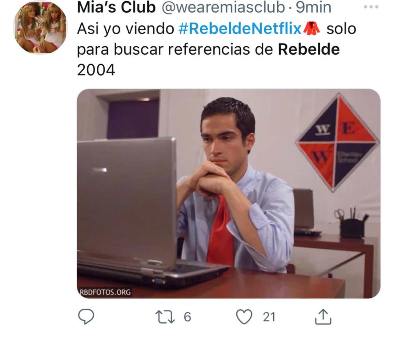 Netflix rebelde RBD