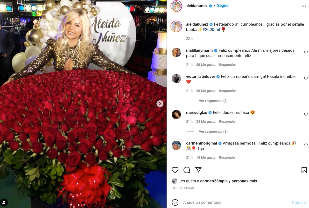 alida nunez regalo sugar daddy