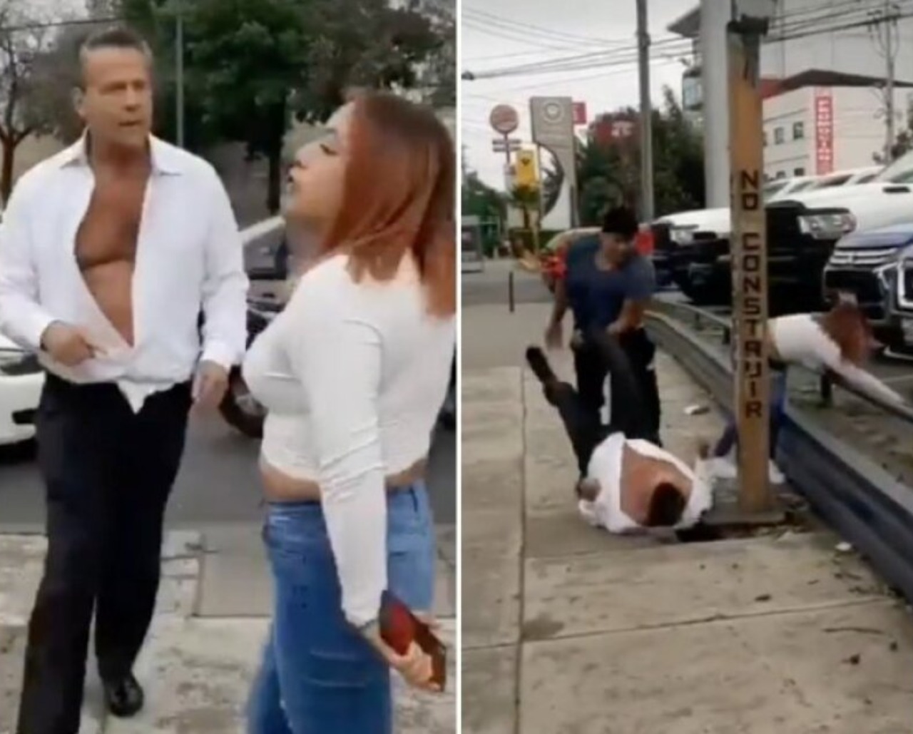 Alfredo Adame amenazas pelea viral calle