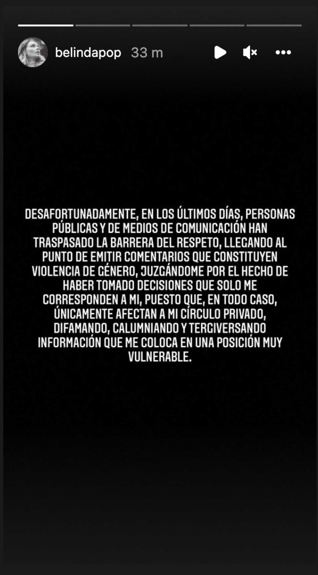 Belinda anuncia demandas contra medios que la difaman
