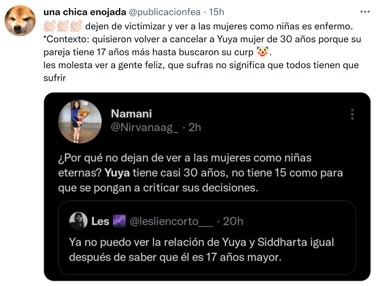 comentarios novio yuya edad siddhartha