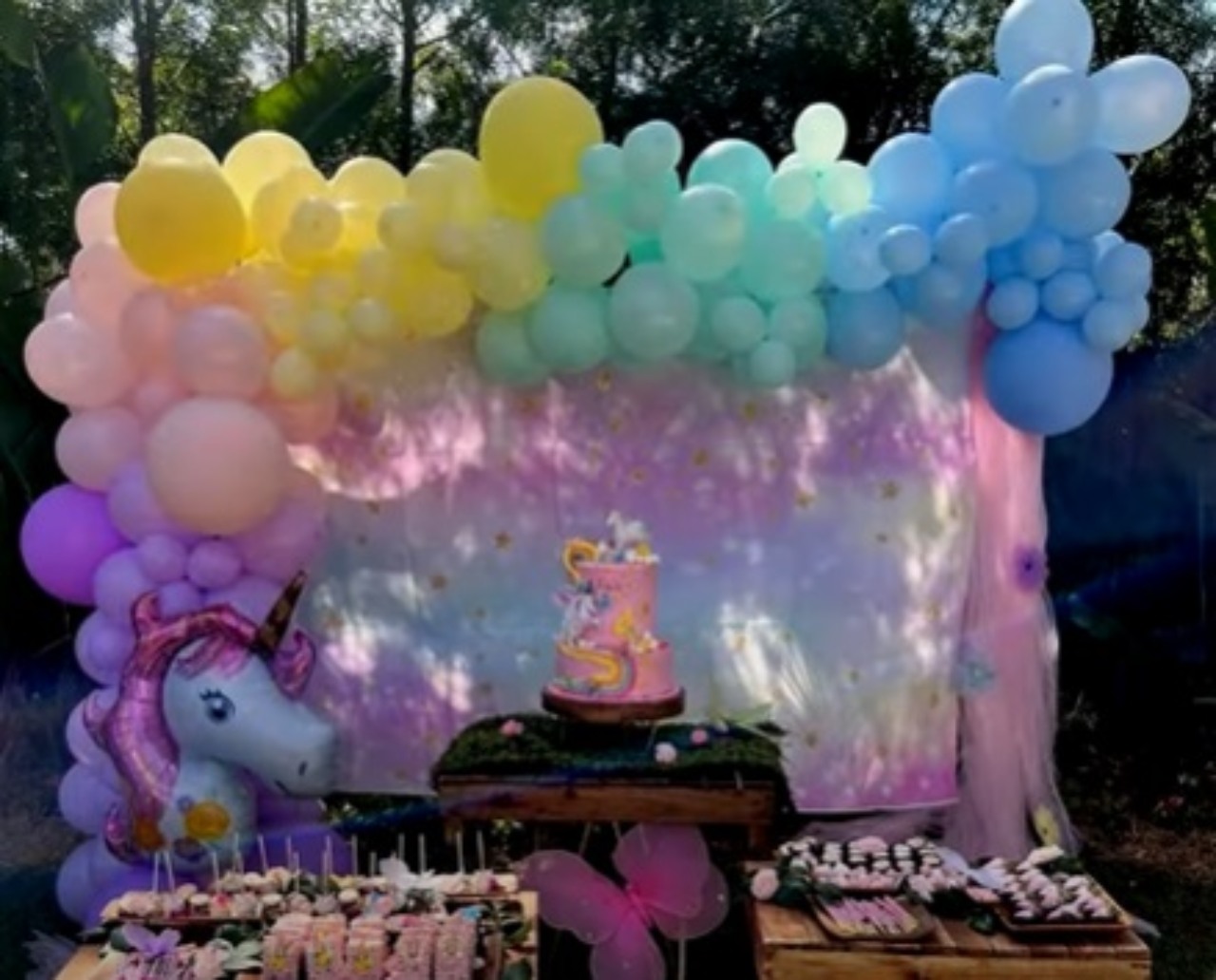 Fiesta unicornios de Kailani 4 anos