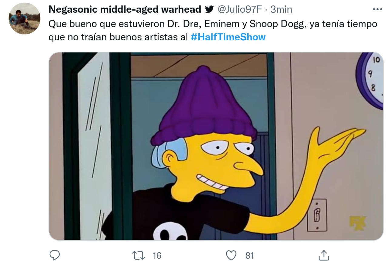 meme señor burns super bowl