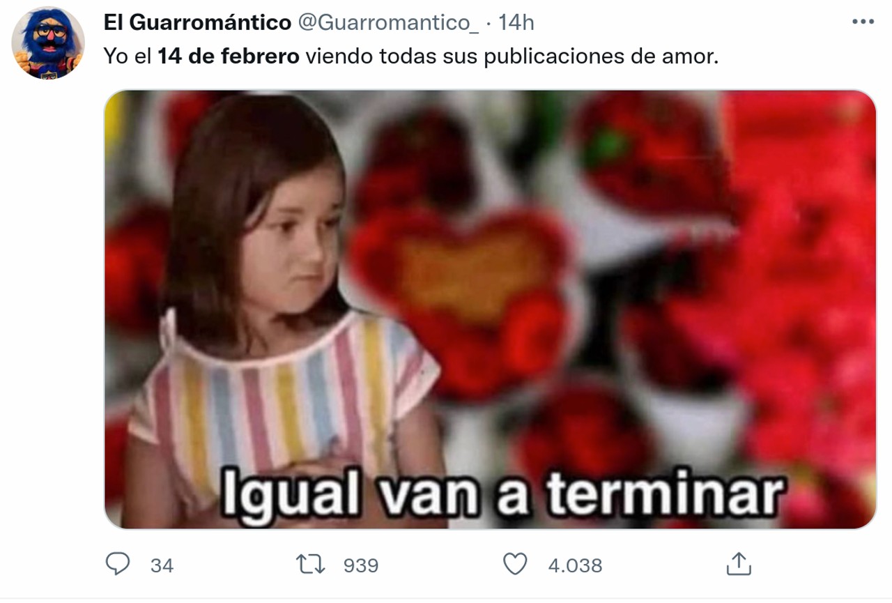 memes 14 febrero niña