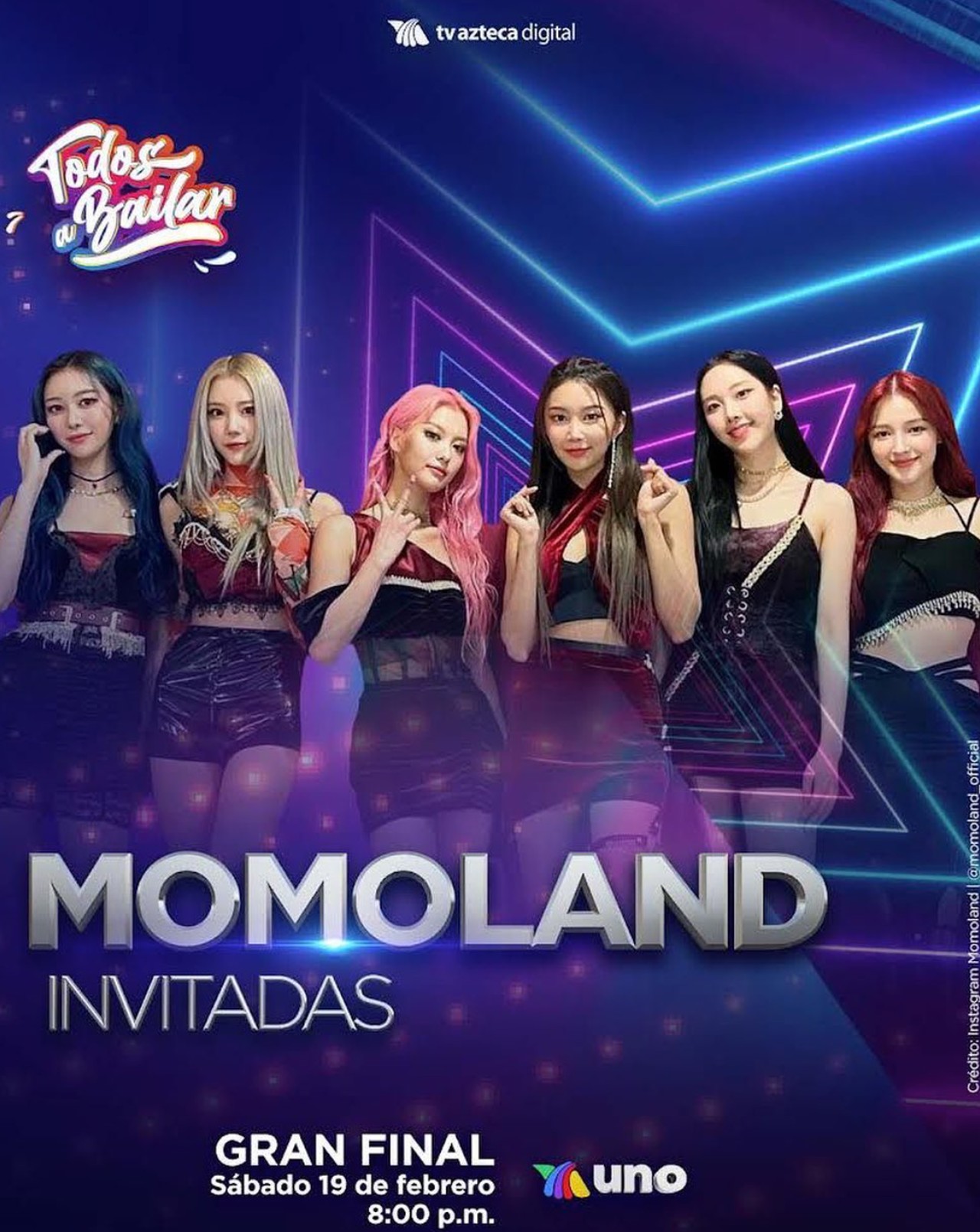 momoland en tv azteca colaboracion todos a bailar