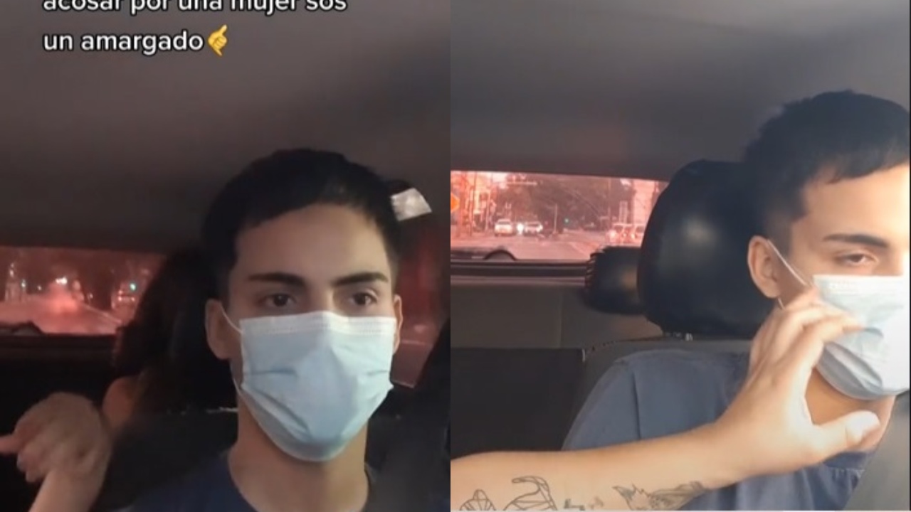 Mujer acosa taxista video tiktok redes