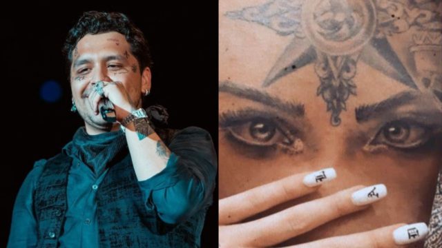 Nodal quita tatuaje de ojos Belinda