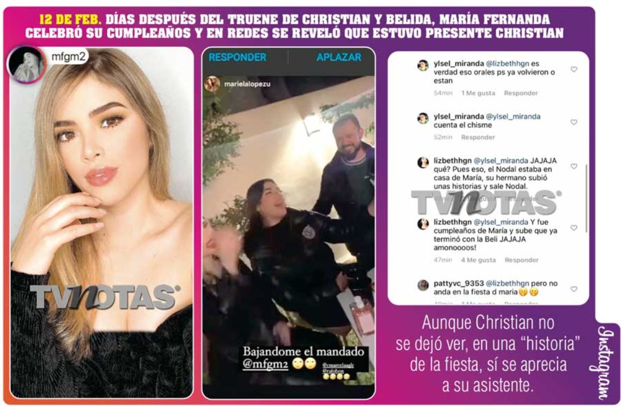 Infidelidad Nodal a Belinda con su ex