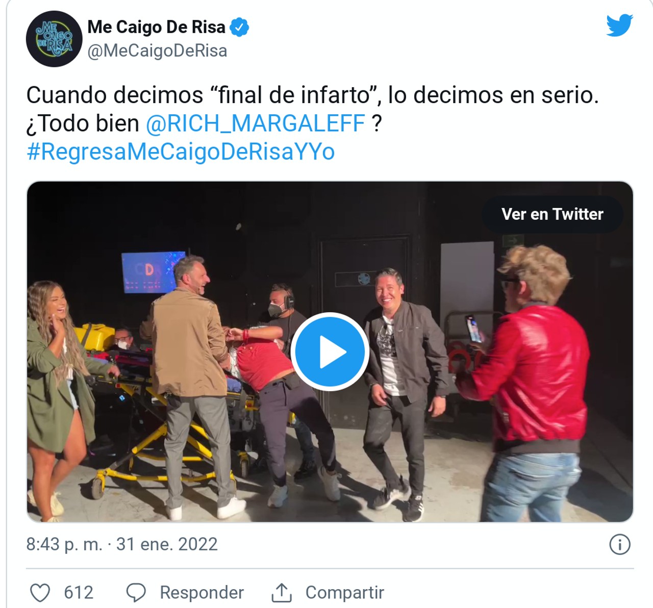twitter me caigo de la risa ricardo margaleff