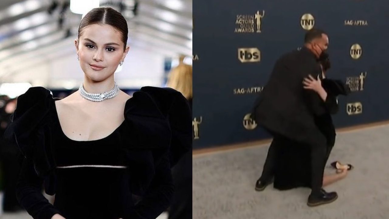 Selena Gomez sufre caida SAG Awards