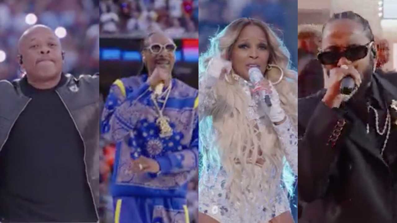 Así fue el show de medio tiempo del Super Bowl LVI