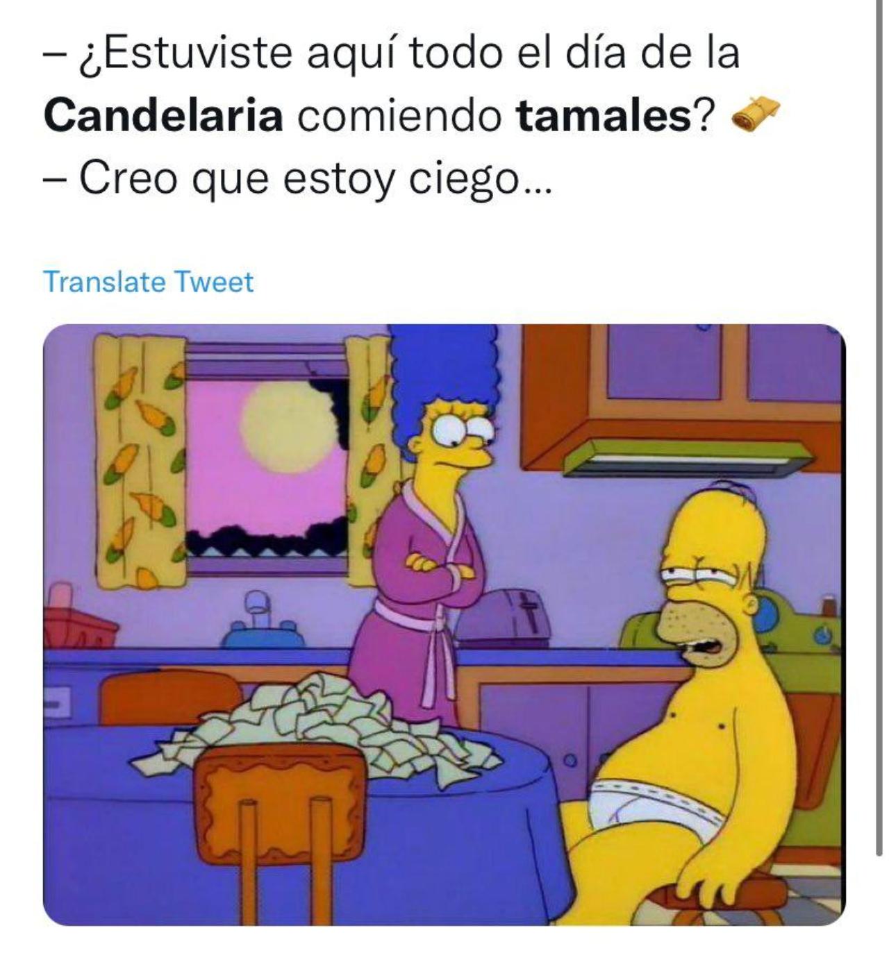 Homero simpson meme comio muchos tamales