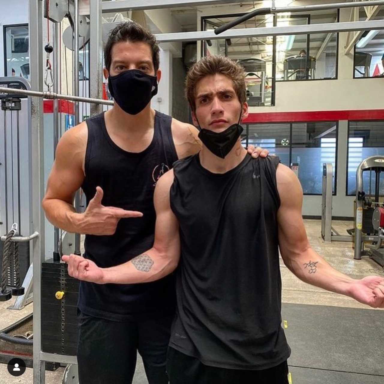 Tristán Othón con su papá, Yahir
