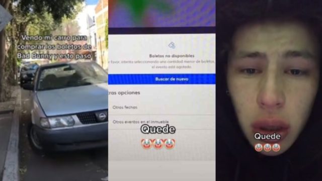 Vende carro boletos Bad Bunny no alcanza
