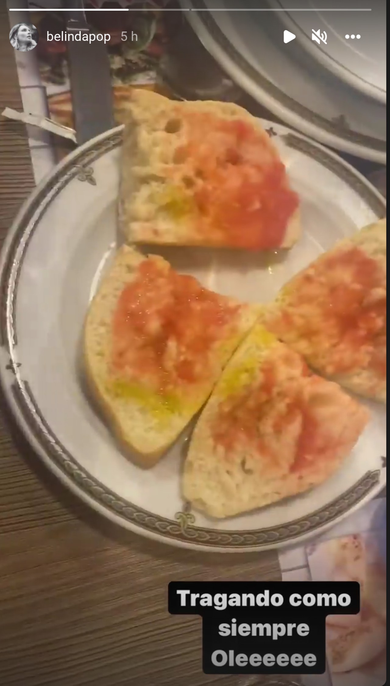 belinda comida redes sociales