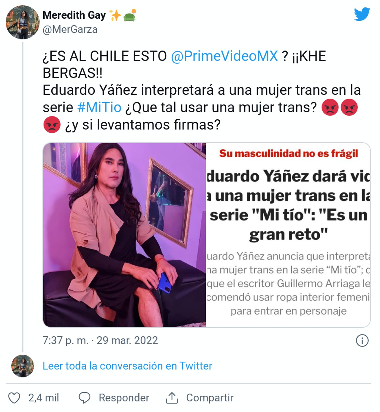 serie de criticas eduardo yanez twitter