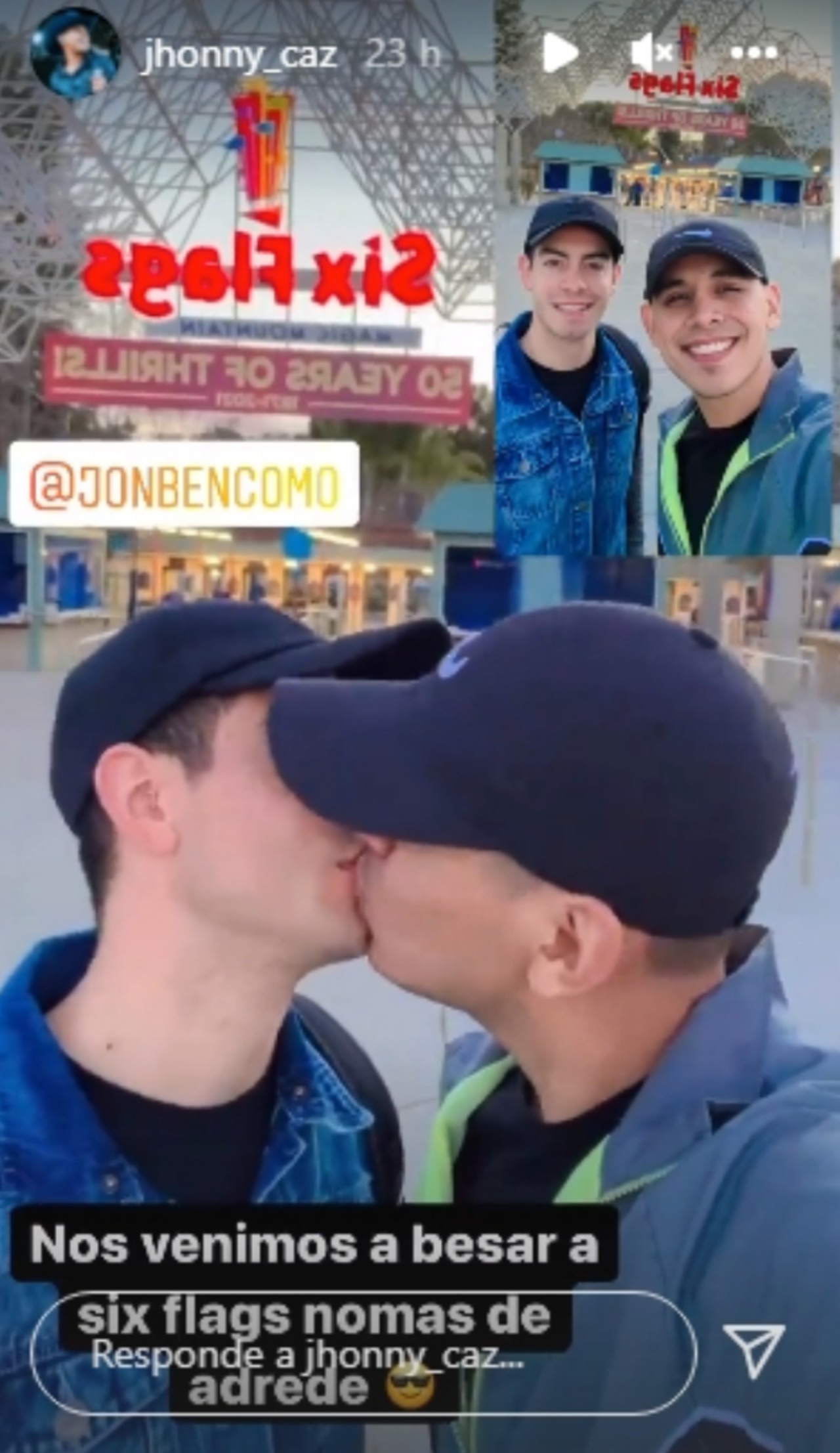 jhonny caz beso six flags