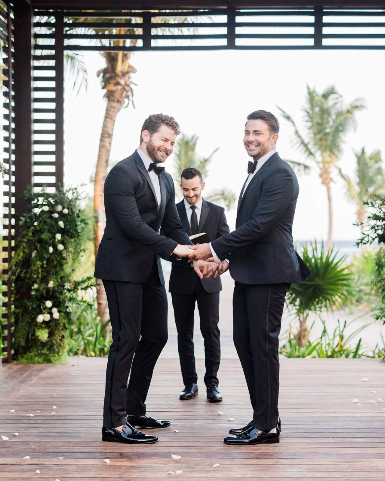 Aaron Samuels boda novio Jaymes Vaughan