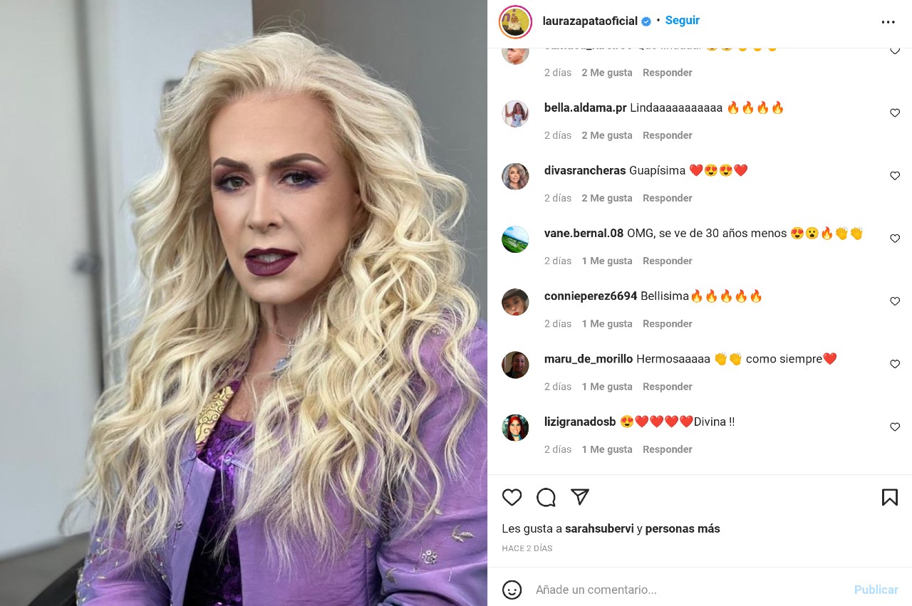 instagram laura zapata actualizacion