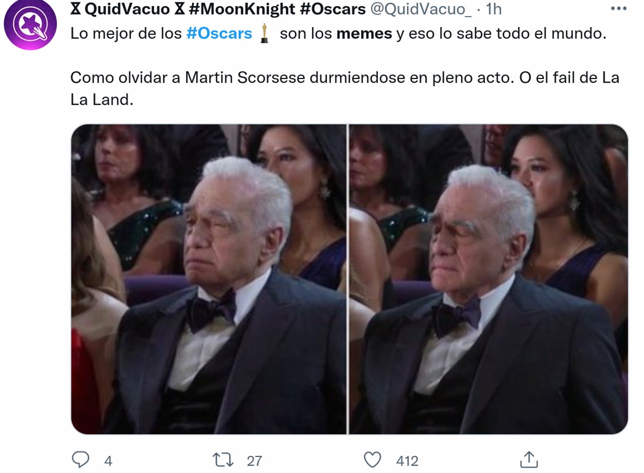 Memes twitter oscars 2022 martin scorrsse