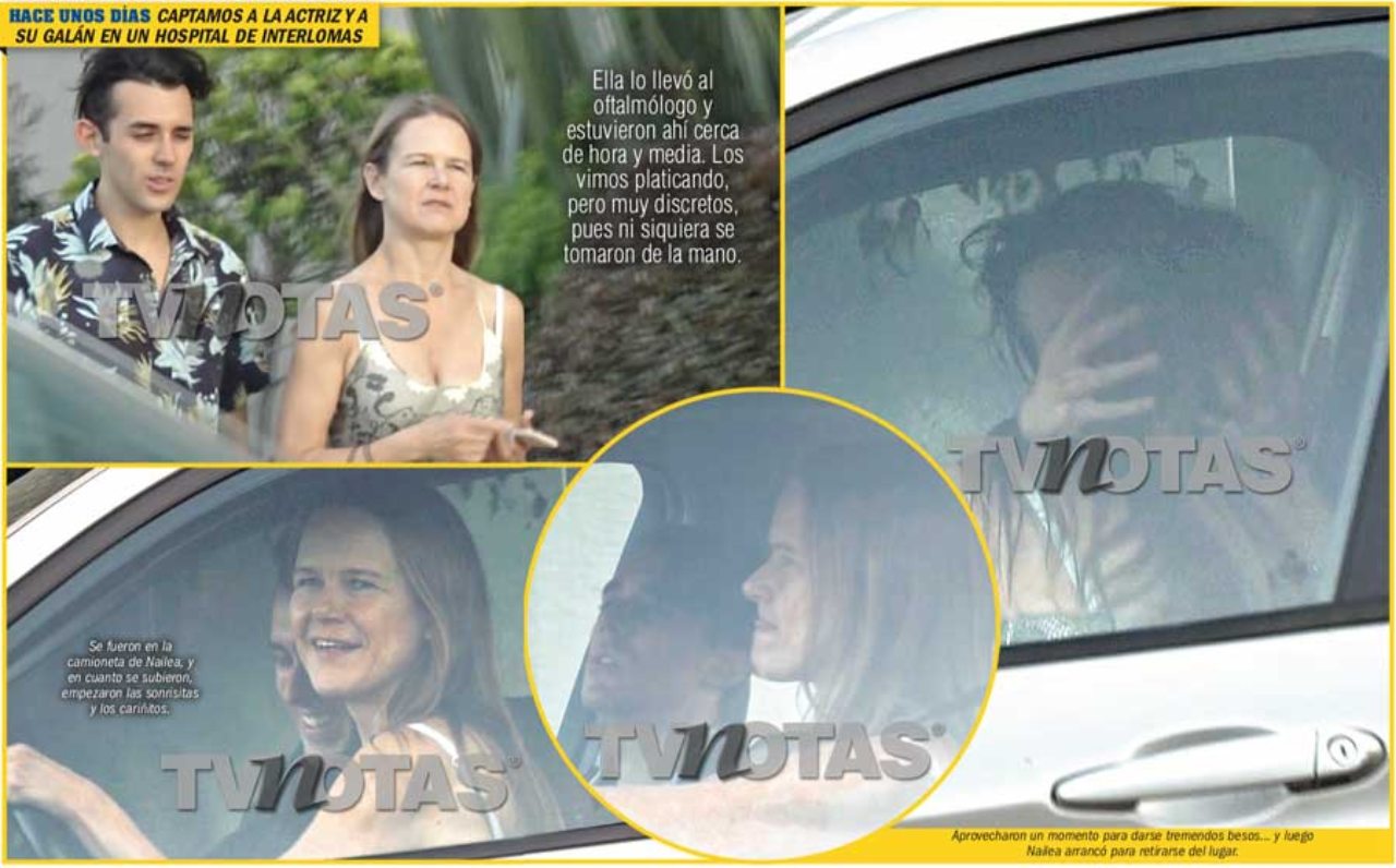 Nailea Norvind besando a novio patricio