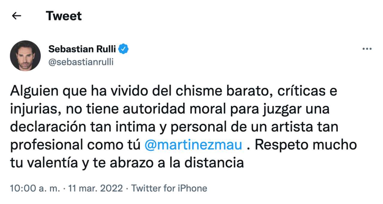 SebastiÃ¡n Rulli arremte contra Pati Chapoy