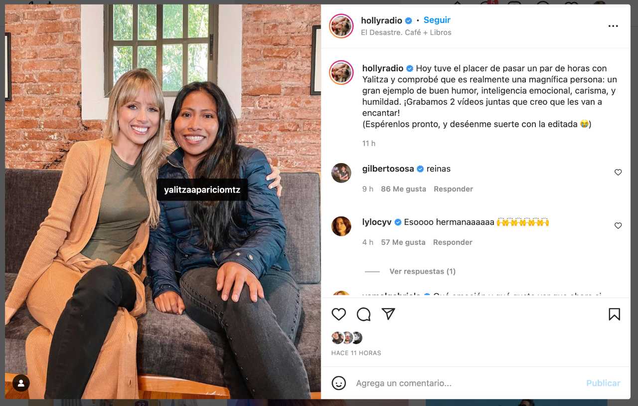 Superholly y Yalitza Aparicio se reÃºnen