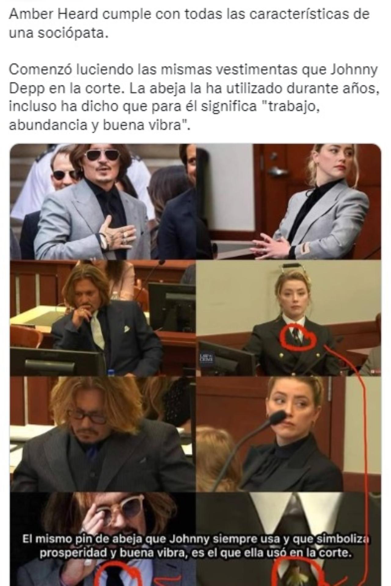 Amber Heard look Johnny Depp iguales