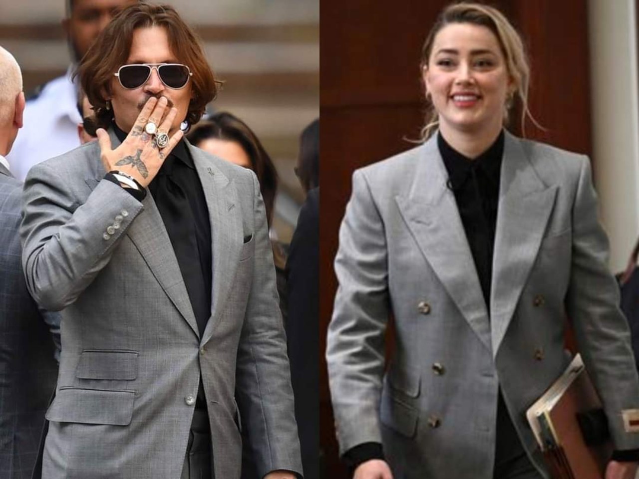 Amber Heard viste igual Johnny Depp