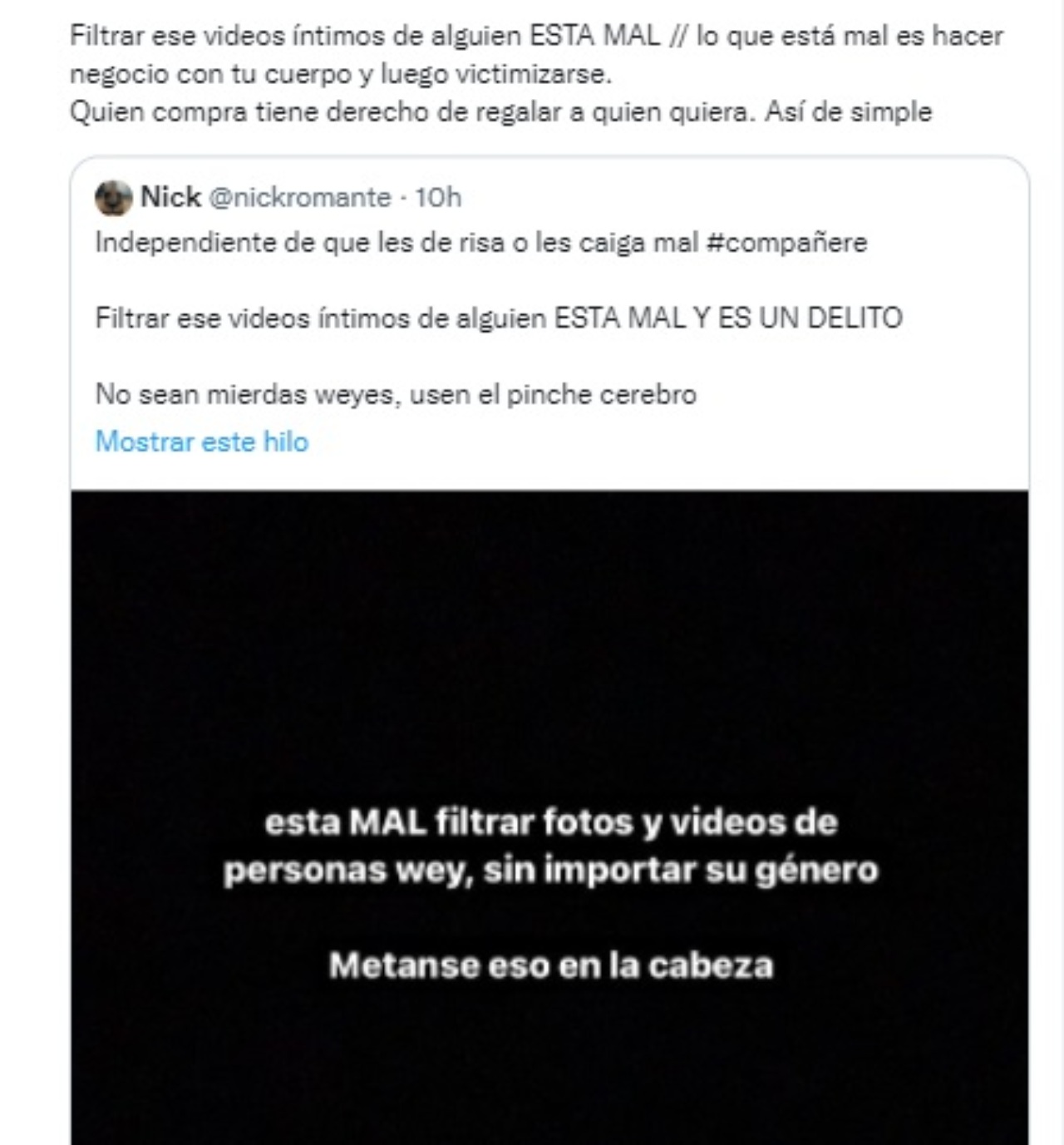Ley olimpia video intimo Andra compañere