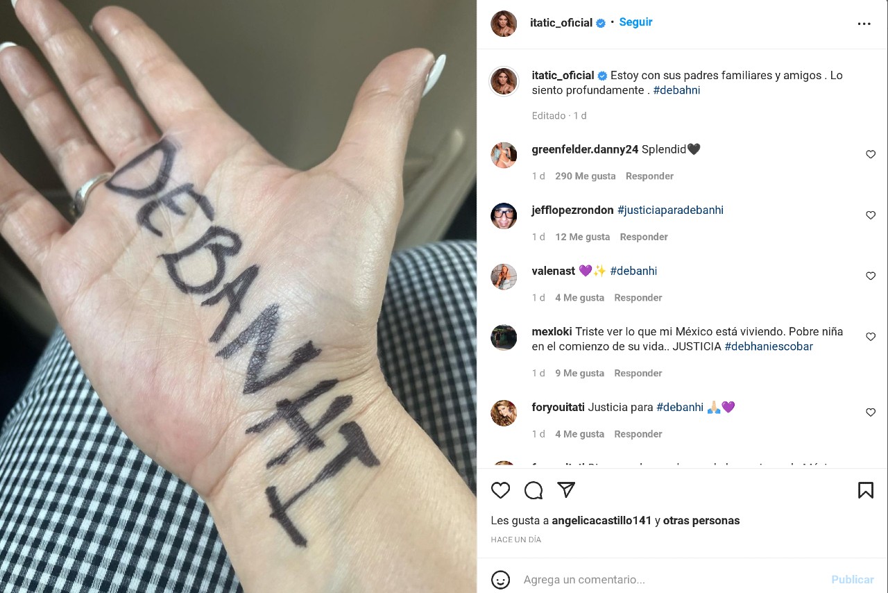 tatuaje debanhi mexico itati cantoral