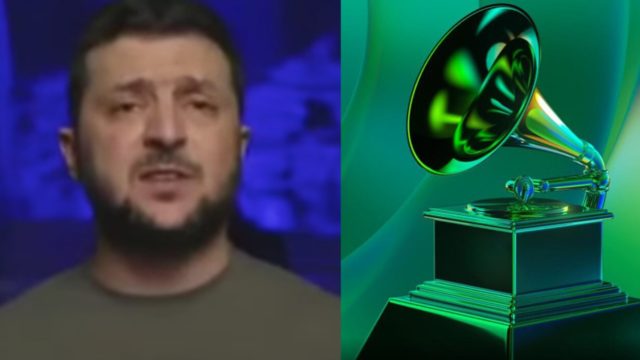 grammys mensaje presidente de ucrania