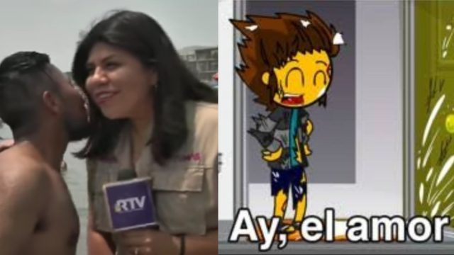 reportera viral en vivo turista