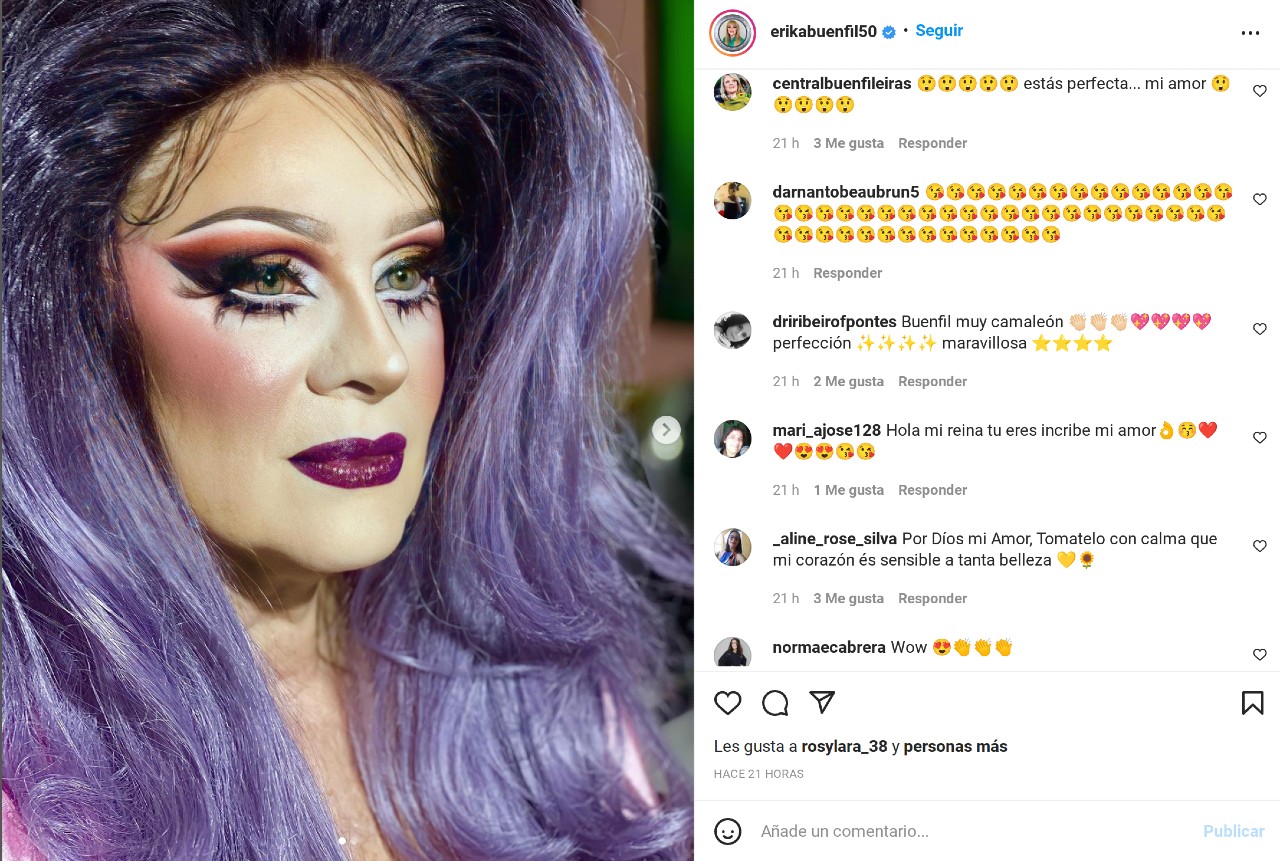 erika buenfil comentarios drag queen
