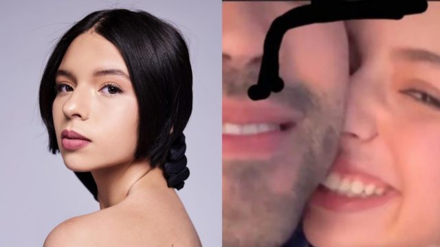 Angela Aguilar besandose novio Gussy Lau
