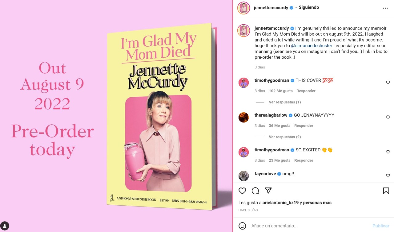 libro jannette mccurdy madre