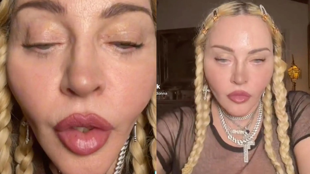 Madonna nuevo rostro video TikTok labios