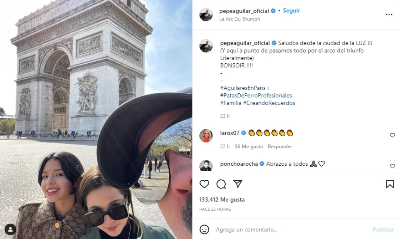 Pepe Aguilar Angela Aguilar Paris reaccionan