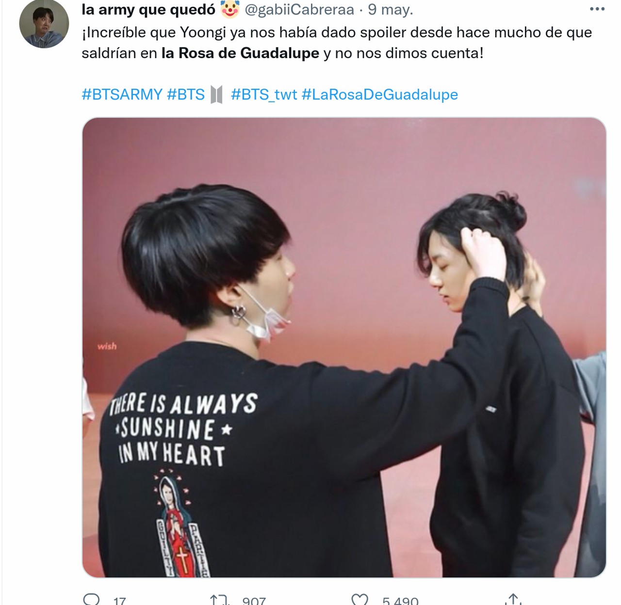 bts rosa guadalupe capÃ­tulo