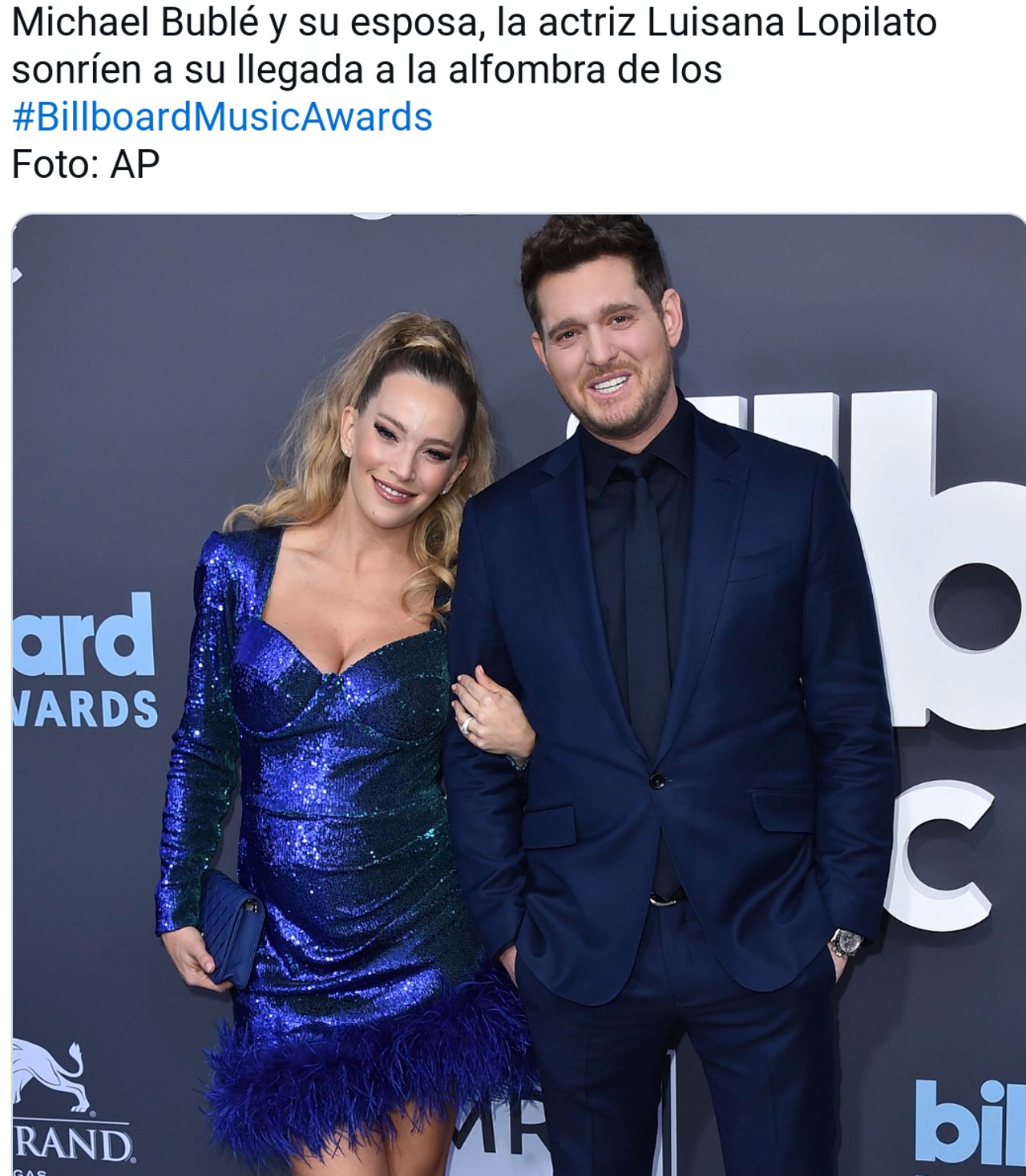 alfombra roja billboard music awards buble