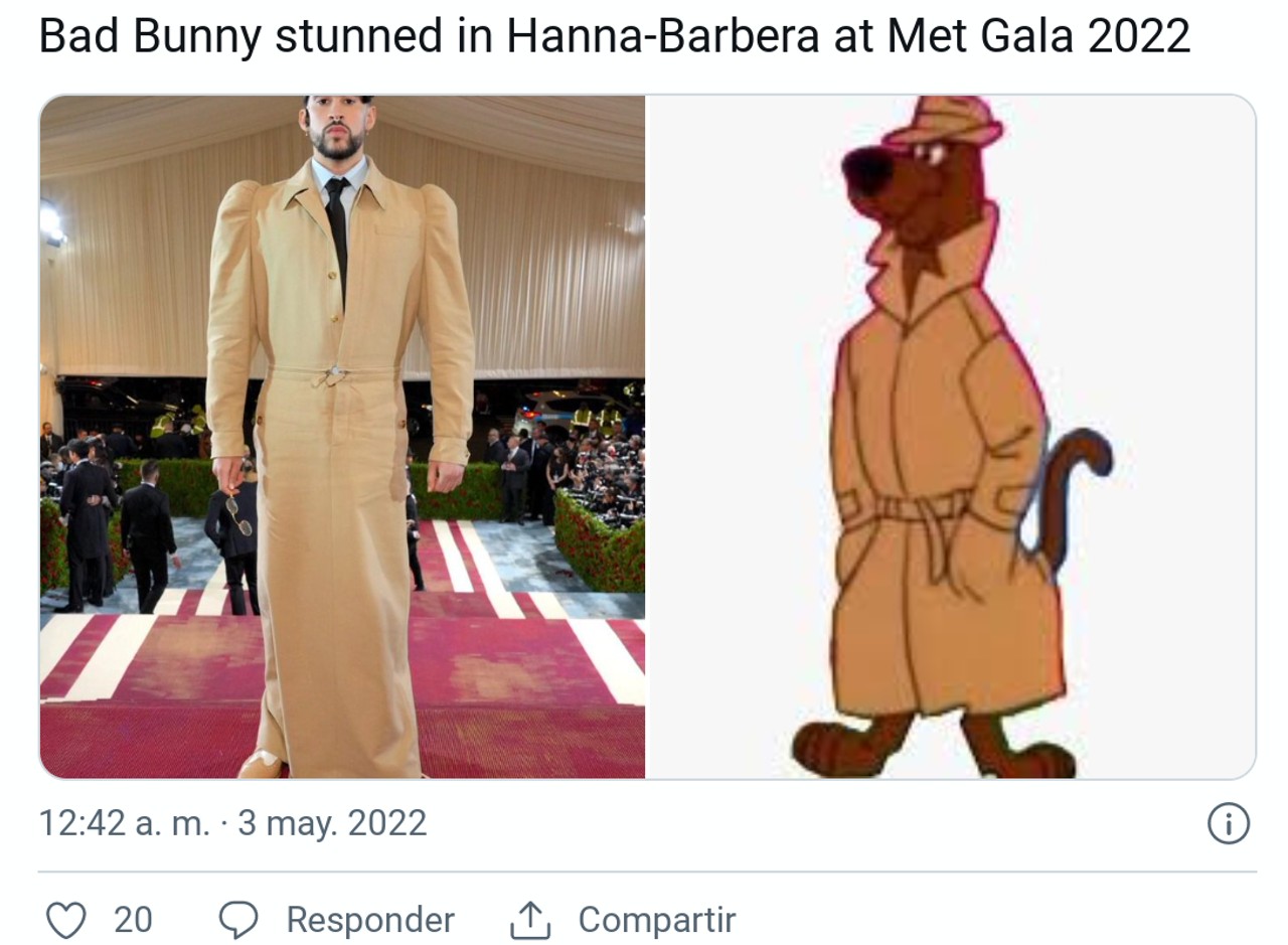 bad bunny memes met gala scooby-doo