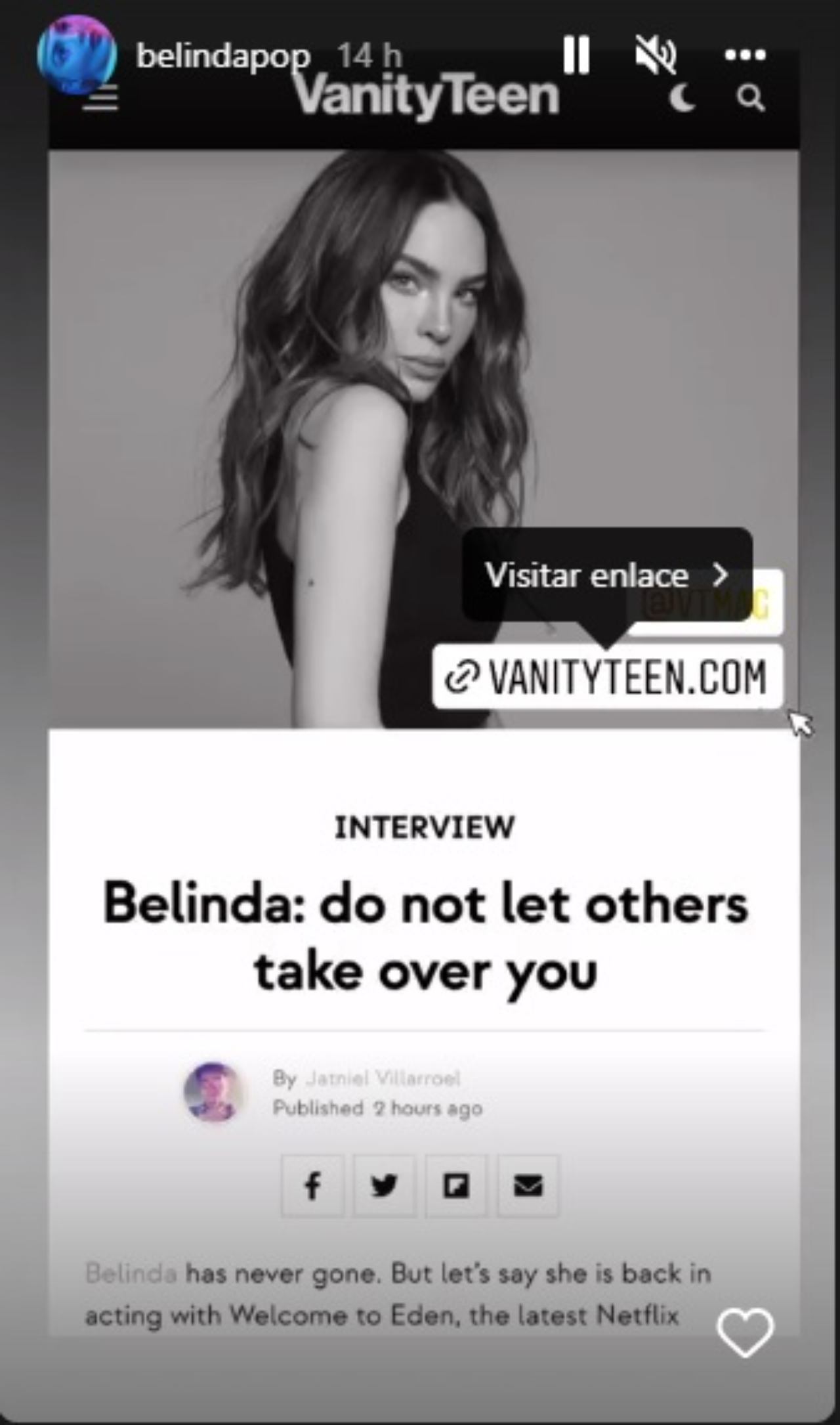 Entrevista Belinda responde a Nodal exhibirla