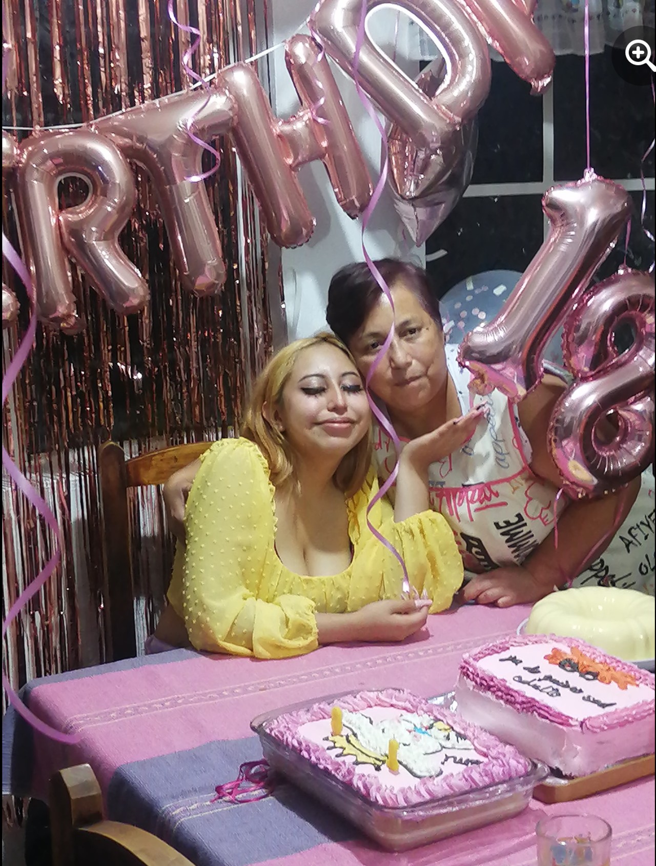 amiga sin cumpleaños plantada