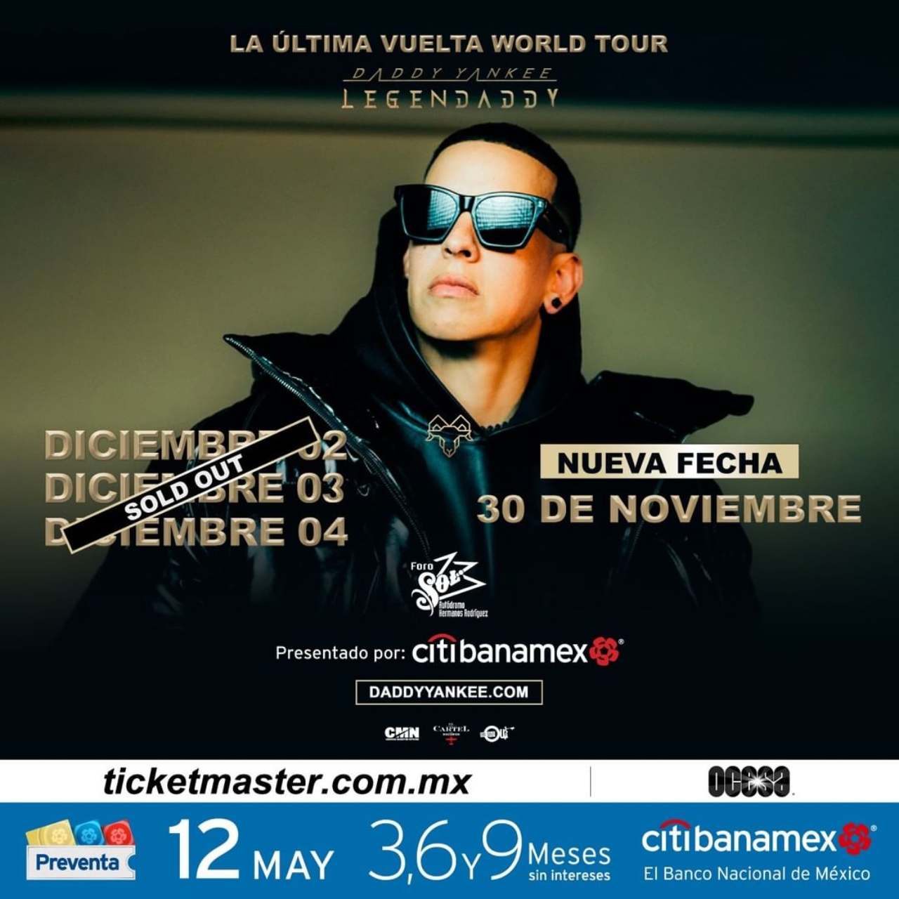 Daddy Yankee nueva fecha en el foro sol
