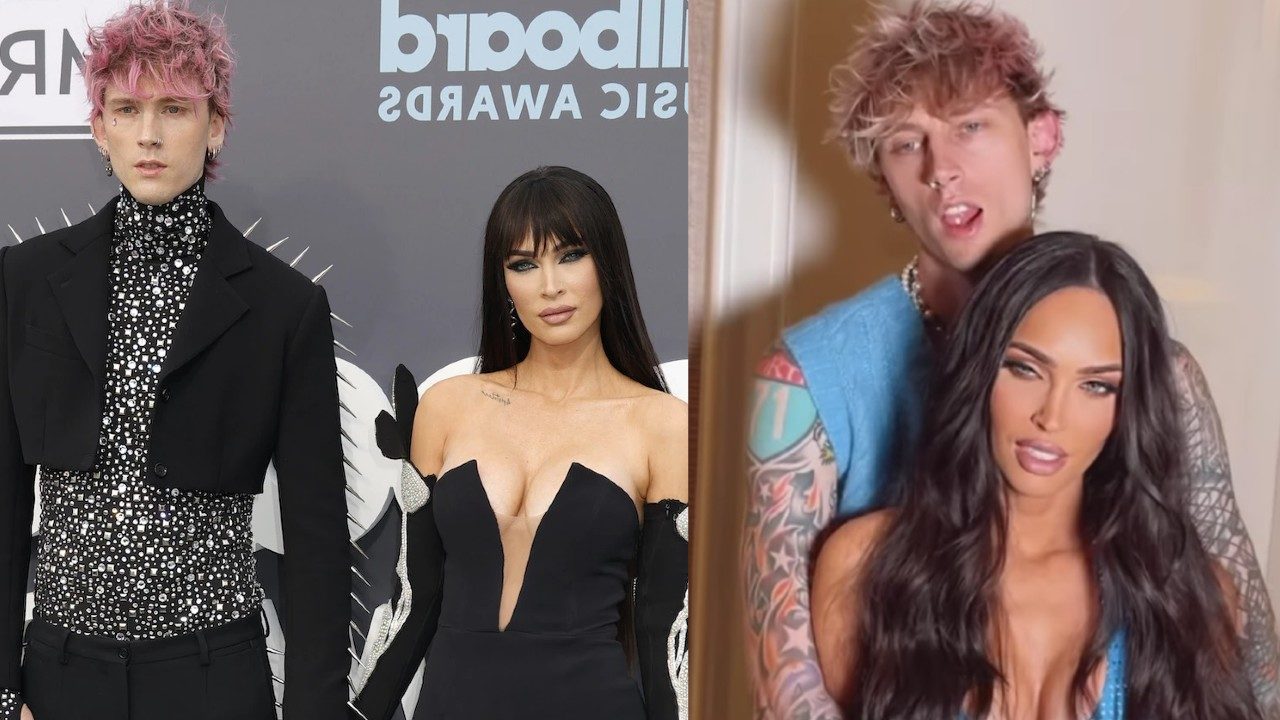 megan fox machine gun kelly vestido