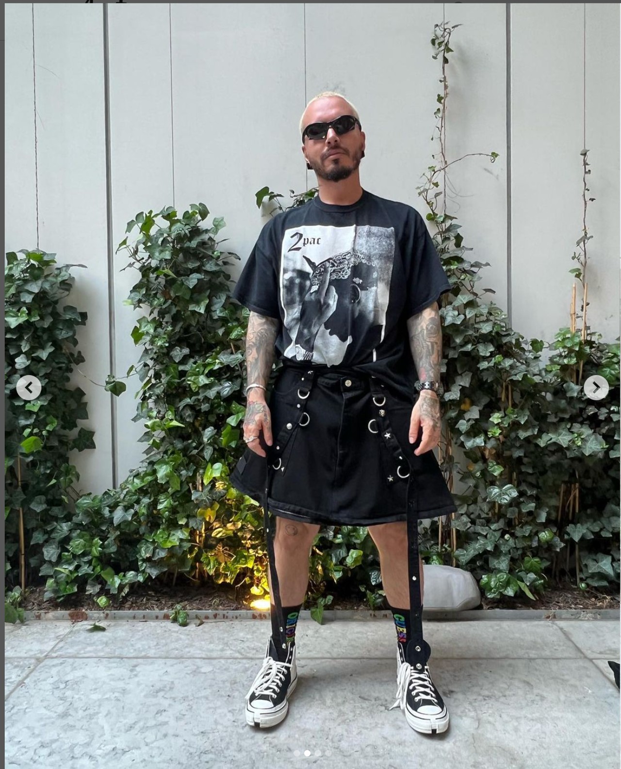 j balvin faldas negras bad bunny opciones