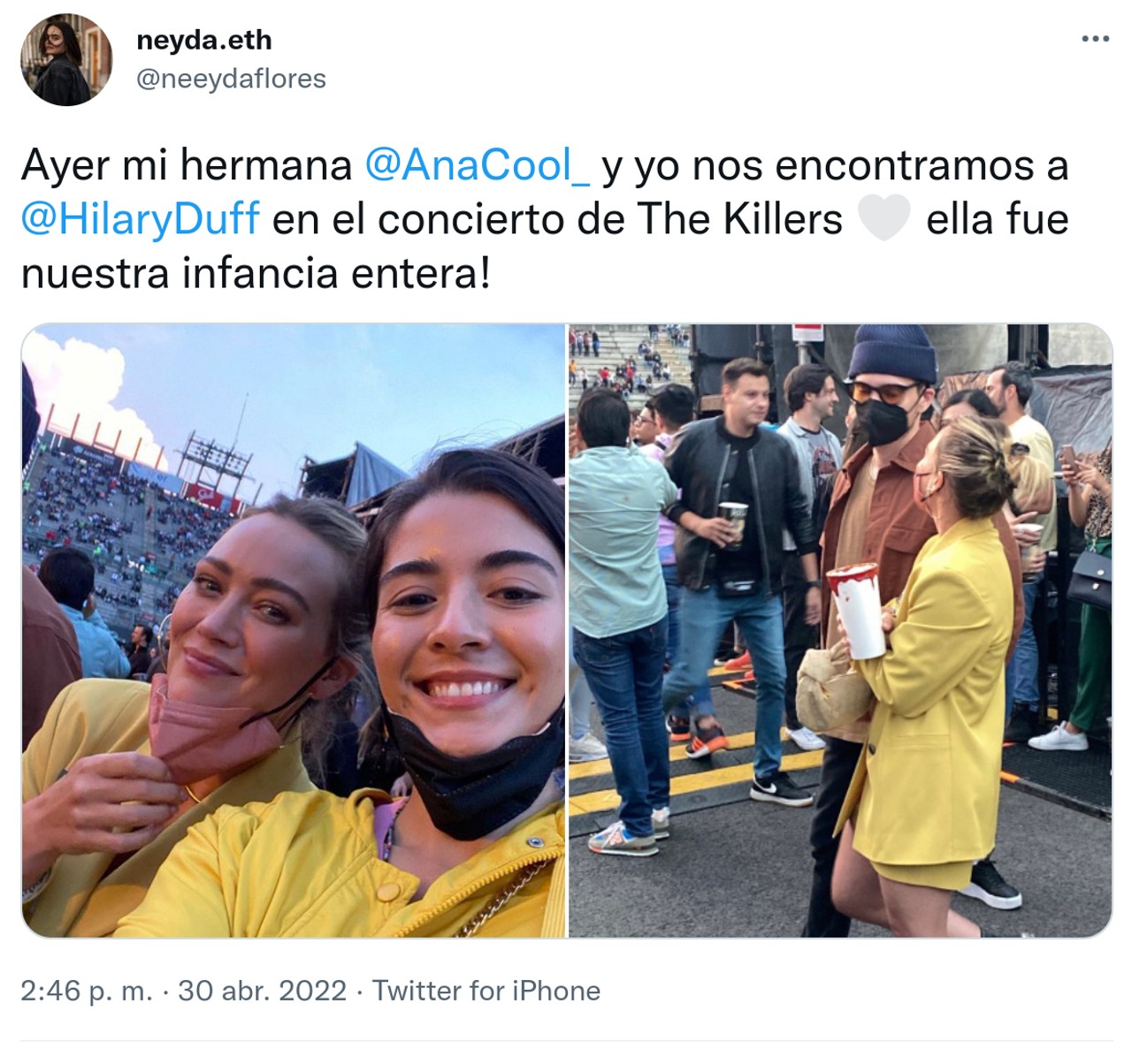 twitter publicacion hilary duff mexico