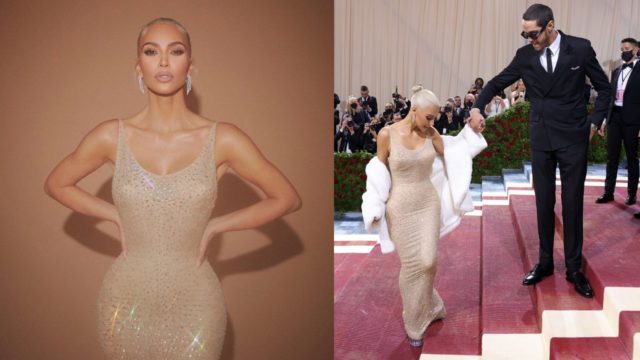 Kim Kardashian no podia caminar vestido