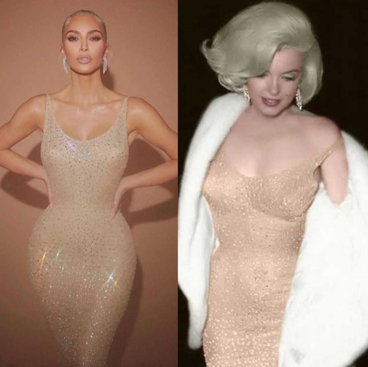 Kim Kardashian triunfa con vestido de Marilyn Monroe