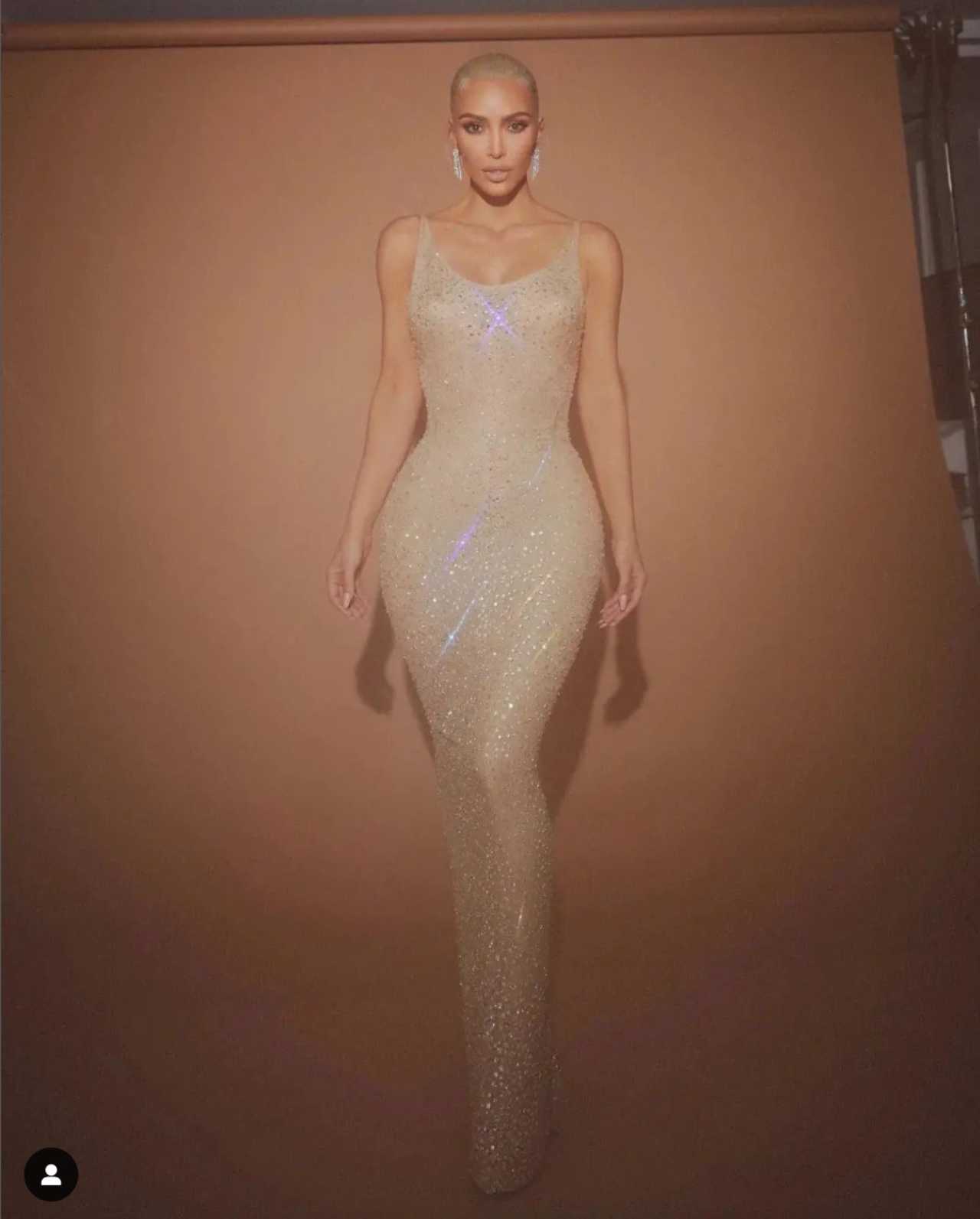 Kim Kardashian y su vestido de Marilyn Monroe